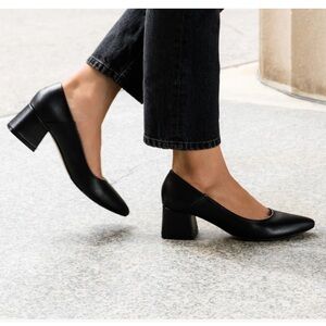 Nisolo Black Leather Heels